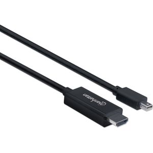 Manhattan Mini DisplayPort - HDMI (Type A) (1.80 m, DisplayPort, HDMI), Videokabel