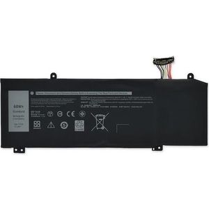 Dell BTRY,PRI,60WHR,4C,LITH,SMP (4 Cellen, 3750 mAh), Notebook batterij