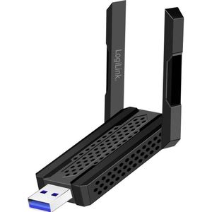 LogiLink - Netwerkadapter - Zwart - Wi-Fi 6E USB-adapter