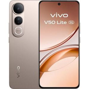 Vivo V50 LITE 8+256GB 5G GOLD (256 GB, Titaangoud, 6.77", Dubbele SIM, 5G), Smartphone, Goud