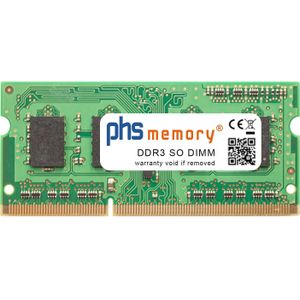 PHS-memory 2GB RAM-geheugen voor Intel DN2800MT DDR3 SO DIMM 1333MHz PC3-10600S (Intel DN2800MT, 1 x 2GB), RAM Modelspecifiek