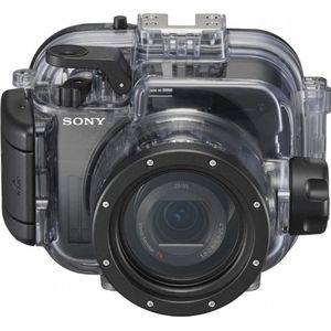 Sony MPK-URX100A (Onderwaterbehuizing, RX100M4, RX100, RX100M2, RX100M5, RX100M3), Camerabescherming, Transparant, Zwart
