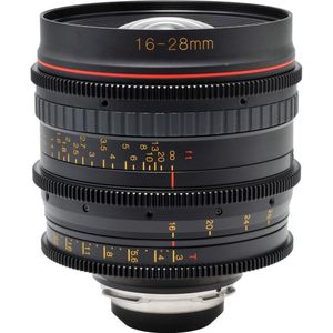 Tokina 16-28 mm T3 groothoekzoom (Canon EF, Volledig formaat), Objectief, Zwart