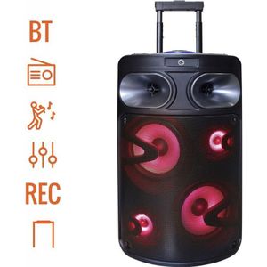 Manta SPK0803B140 Fobos (4 h, Elektrische stroom), Bluetooth luidspreker, Zwart