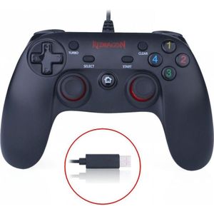 Redragon : Saturn G807 Wired Controller /PC (PS3, PC, Android), Controller, Zwart