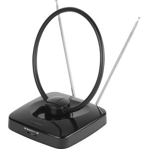 Vivanco Full HD Indoor Antennel, Ring Design, LTE Filter (Binnenantenne, DVB-T / -T2), SAT Spiegels + SAT Antennes, Zwart