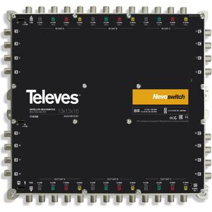 Televes Schakelmatrix MS 1316C NEVO 13 ingangen 16 uitgangen, Antennekabel