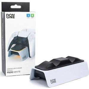 Don One P5010 WIT - PS5 CONTROLLER OPLAADSTATION (PS5), Accessoires voor spelcomputers, Wit, Zwart