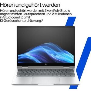 HP - EliteBook 8 Flip G1i - Notebook - Zilver - 13.30 inch - Intel Core Ultra 7 255U - 32 GB - 1000 GB
