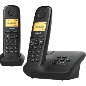 Gigaset A270ADUO, Telefoon, Zwart