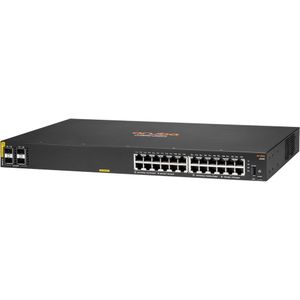 Aruba 6000 CL4 4SFP Schakelaar R8N87A (24 ports), Netwerkschakelaar, Zwart