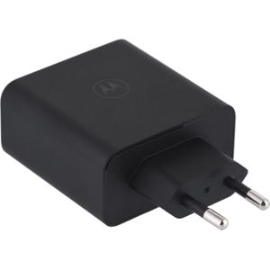 Motorola Wandoplader TurboPower 125W GaN USB-A w/ 1m USB-C Zwart (125 W, Snel opladen 3.0), USB-lader, Zwart