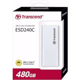 Transcend ESD240C (0.48 TB), Externe SSD, Zilver