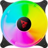Savio Set van 3 ARGB BLAST FAN SET 3 x 120 mm 3-polig 5 V 4-polig 12 V (120 mm, 3 x), PC ventilator, Zwart