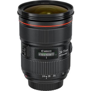 Canon EF 24-70mm f/2.8 L II USM (Canon EF, Volledig formaat), Objectief, Zwart