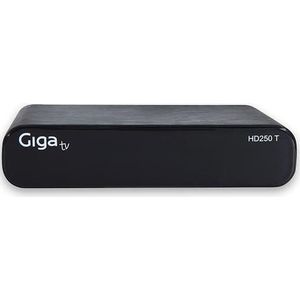 TvTech GigaTV HD250 T, TV-ontvanger, Zwart