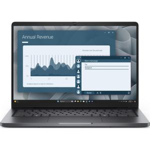 Dell Pro 14 PC14255 (14", 512 GB, 16 GB, FR, AMD Athlon 220GE), Notebook, Zwart