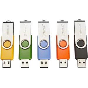 Intenso - MEMORY DRIVE FLASH USB2 - USB-stick - 16 GB - Multipack van 10 stuks