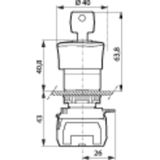 Noodstopknop - Baco L22GR01B - Robuust - Kunststof - Beschermingsgraad IP69K