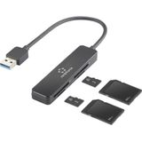 Renkforce RF-PCR-220 Externe geheugenkaartlezer USB 3.2 Gen 1 (USB 3.0) Zwart