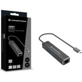 Conceptronic ABBY14B laptop dock & poortreplicator Bedraad USB 3.2 Gen 1 (3.1 Gen 1) Type-C Grijs