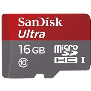 SANDISK Micro SD-kaart - 16GO classe10 / 98MB (Zonder adapter) (16 GB, microSD, U1, UHS-I), Geheugenkaart