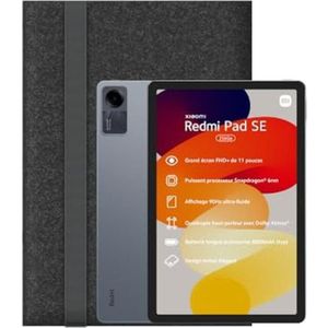 Xiaomi Krachtige tablet met groot geheugen, ideaal voor multimedia, inclusief beschermhoes (256 GB, Grafietgrijs), Tablet, Grijs