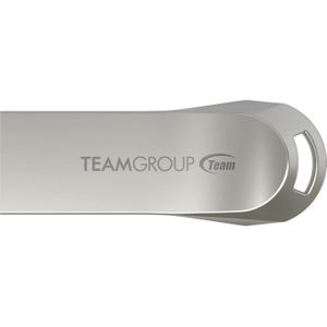 Team Group USB 256 GB 140/XXX C222 U3.2 bk TEM (256 GB, USB-A), USB-stick, Zilver