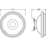 Ledvance - AR111 DIM - LED Lamp - Wit - G53 - 11.7W