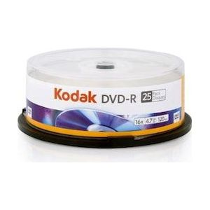 Kodak - DVD-R - 4.7 GB - 16x - 25 Stuks