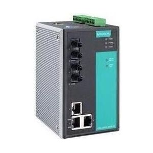 Moxa EDS-505A-MM-ST - Beheerde Ethernet-switch met 3 10100BaseT(X)-poorten, 2 100BaseFX multimode poorten, Netwerkschakelaar
