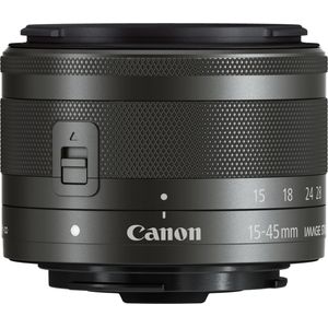 Canon EF-M 15-45mm f/3.5-6.3 IS STM (Canon EF-M, APS-C / DX), Objectief, Zwart