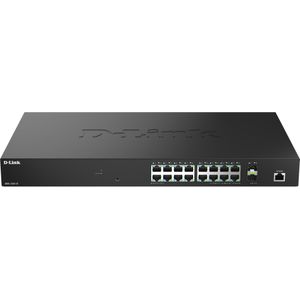 D-Link 18-PORT MULTI-GIGABIT SMART (18 ports), Netwerkschakelaar, Zwart