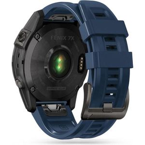 Tech-Protect IÅ¡maniojo laikrodÅ¾io Garmin Fenix 5/6/6 Pro/7 dirÅ¾elis, MÄ-lynos spalvos (TPU), Horlogebandjes, Blauw