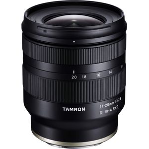 Tamron AF 11-20mm f/2.8 Di III-A RXD, Sony E (Sony E, APS-C / DX), Objectief, Zwart