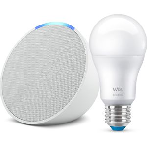 Amazon Axaechopopsmartbulbw (Apple Thuis, Google Home, Amazon Alexa), Slimme luidsprekers, Wit