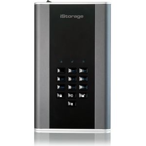 iStorage DiskAshur DT2 externe harde schijf 6 TB Zwart