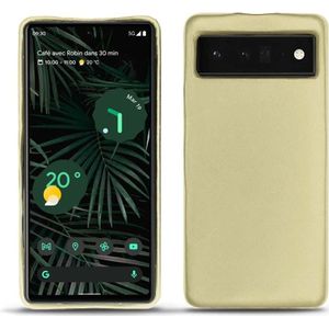 Noreve Lederen omslag (Google Pixel 6 Pro), Smartphonehoes, Beige