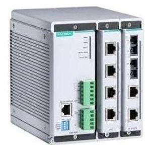 Moxa EDS-608 - Compact beheerd Ethernet-switchsysteem met 2 slots voor 4-poorts Fast Ethernet int (4 ports), Netwerkschakelaar