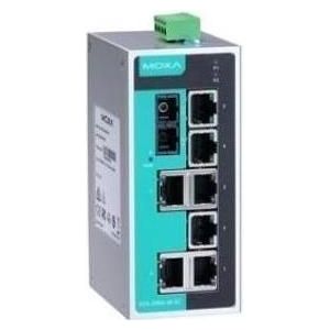 Moxa EDS-208A-M-SC-T - Unmanaged Ethernet-switch met 7 10/100BaseT(X)-poorten, Netwerkschakelaar