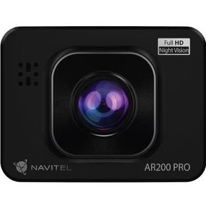 Navitel Voertuigregistrator Ar200 Pro (Batterij, Ingebouwd display, WiFi, Nachtzicht, GPS-ontvanger, Versnellingssensor, Ingebouwde microfoon, Volledige HD), Dashcams, Zwart