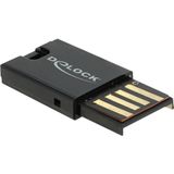 Delock - USB 2.0 Kaartlezer - Micro SD - Zwart - Realtek RTS5153