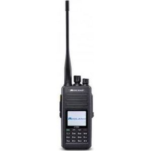 Midland CT990EB Handheld Radio, 10W Dual Band Zendontvanger, Walkietalkie, Zwart