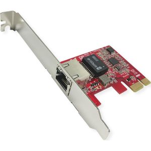 Roline PCIe-adapter 2.5GbE Ethernet Laag Profiel - PCI (PCIe), Netwerkkaarten, Veelkleurig