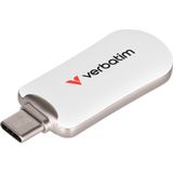 Verbatim Plectra White 64GB USB-C Flash Drive 30228 (64 GB, USB 3.2, USB-C), USB-stick, Wit