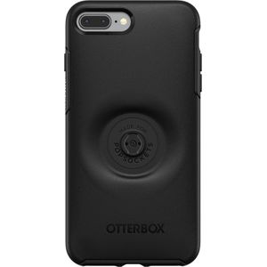 OtterBox Otter + Pop Symmetrie (iPhone SE (2022), iPhone SE (2020), iPhone 7, iPhone 8), Smartphonehoes, Zwart