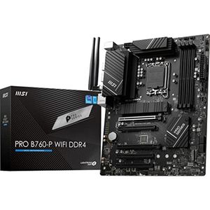 MSI PRO B760-P WIFI DDR4 (LGA 1700, Intel B760, ATX), Moederbord