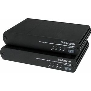 StarTech.com USB DVI over Cat 5e / Cat 6 KVM-console-extender met 1920x1200 niet-gecomprimeerde video 100 m