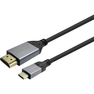 Vivolink USB-C naar HDMI kabel 5m zwart (5 m), Videokabel