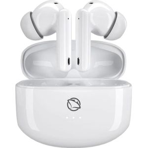 Manta MTWS008W Rytmo Wit (ANC, 6 h, Draadloze), Koptelefoon, Wit